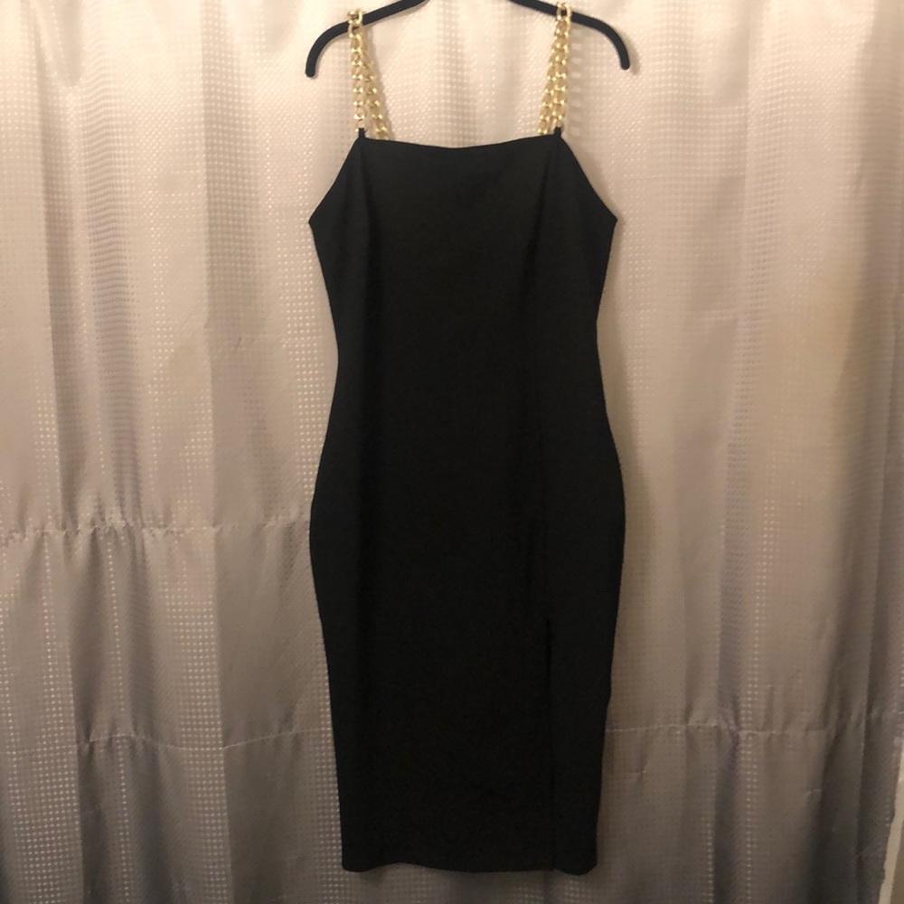 Fashion Nova chains midi dress size xl (NVW)